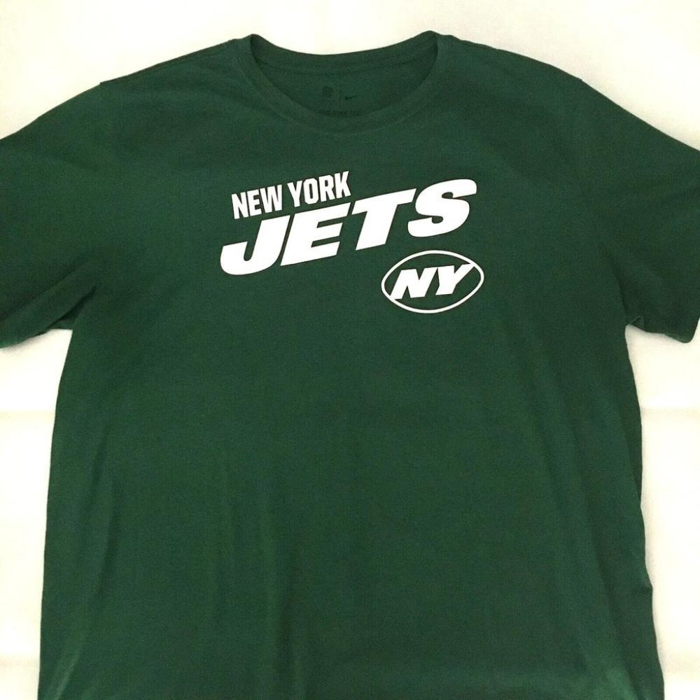 New York Jets Shirt Adult XL Green Nike Dri-Fit NFL Football Short Sleeve Mens